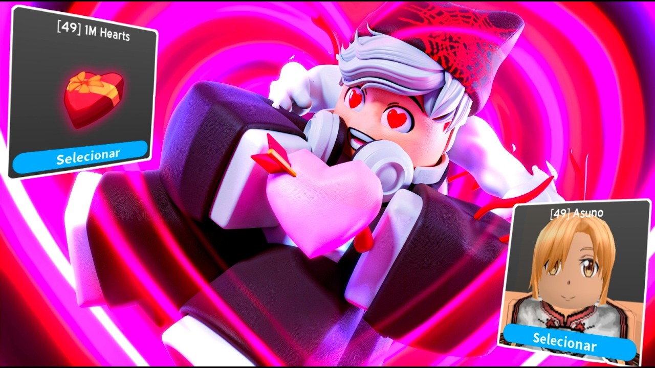 COMPREI O PASSE COMPLETO do Valentine no Anime Fighting Simulator… olha TUDO que chegou 😳💘