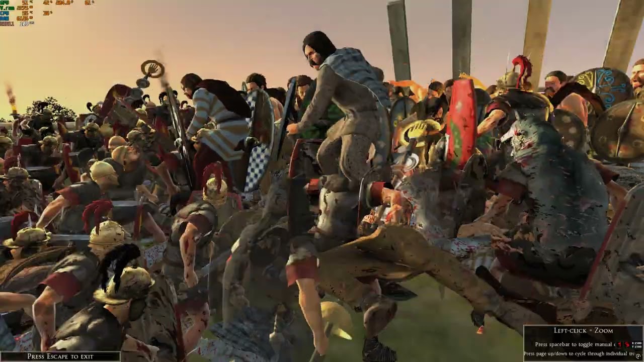 Total War: Rome 2 1983 Romans Defending Settlement Againts 1280 Barbarians Easy Defend
