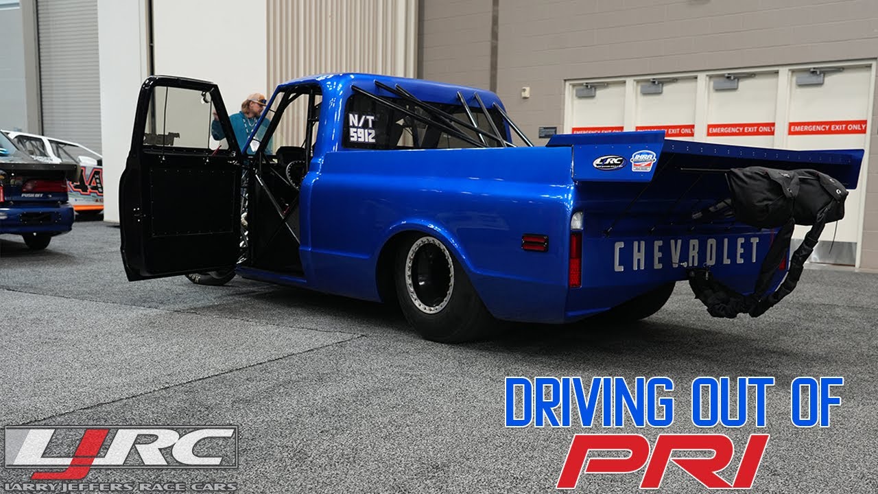 Boosted Blue C10 Driving Out Of PRI