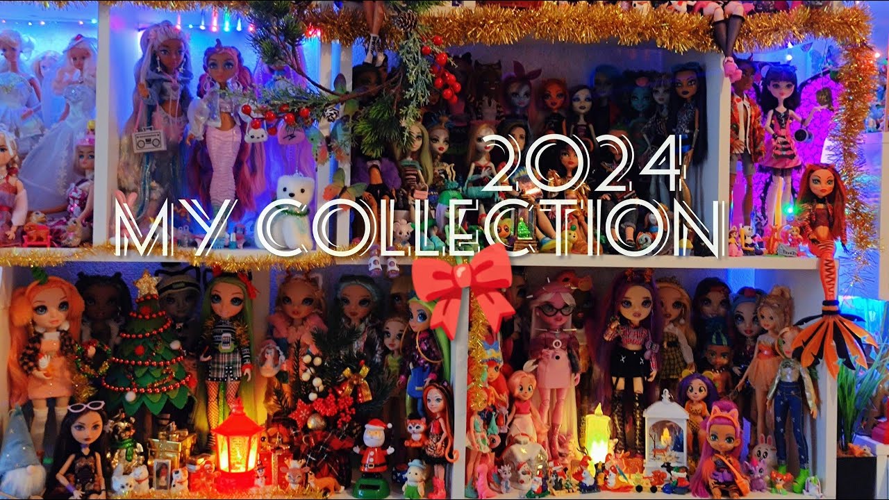 моя коллекция кукол 💫 итоги 2024 Rainbow high, Monster high, barbie, bratz, winx, mermaze mermaidz