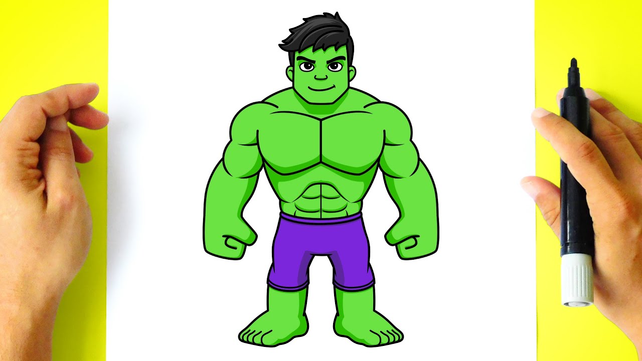 Como DESENHAR o HULK - Cómo DIBUJAR a HULK - Spidey e Seus Amigos Espetaculares