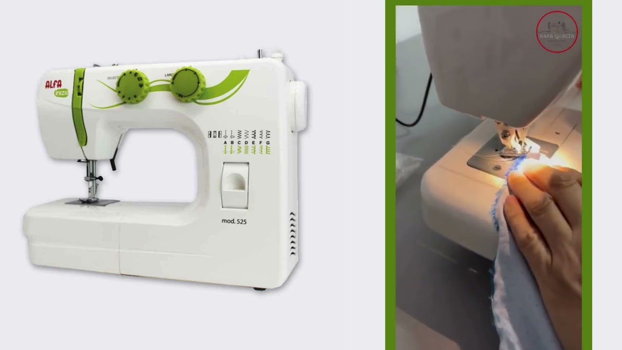Hacer dobladillo invisible con máquina alfa inizia 525
