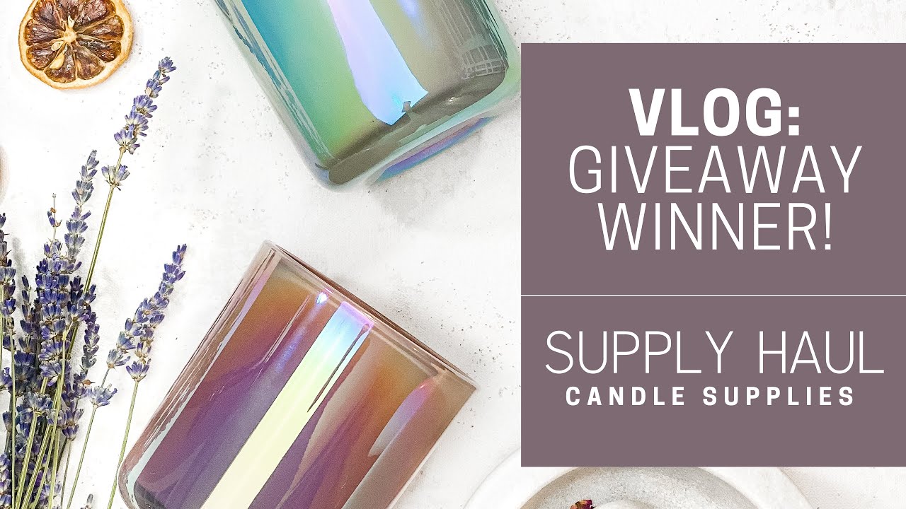 {VLOG.004} GIVEAWAY WINNER!! — CANDLE SUPPLY HAUL — Unboxing A Digiboil For Wax