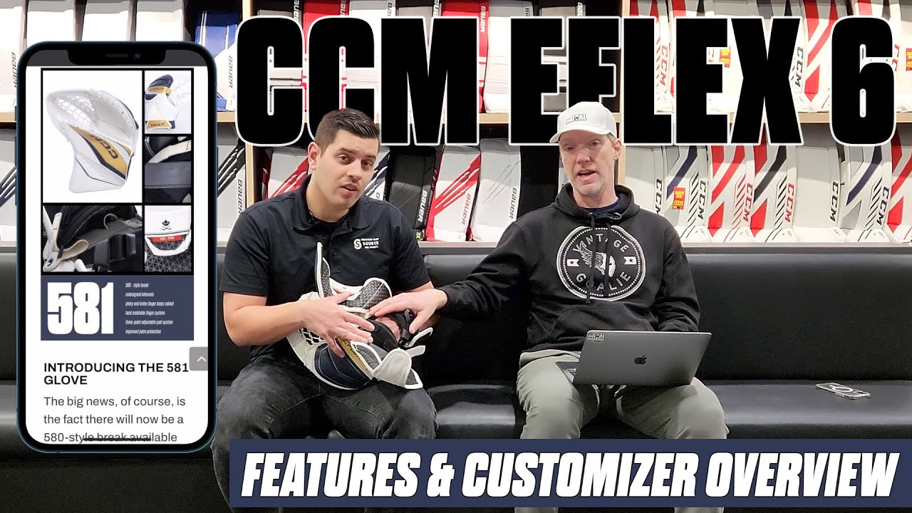 CCM Goalie's Eflex 6 Gear and a look at the new customizer