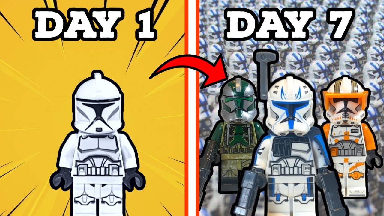 I Spent 7 Days Building a LEGO Clone Army!!