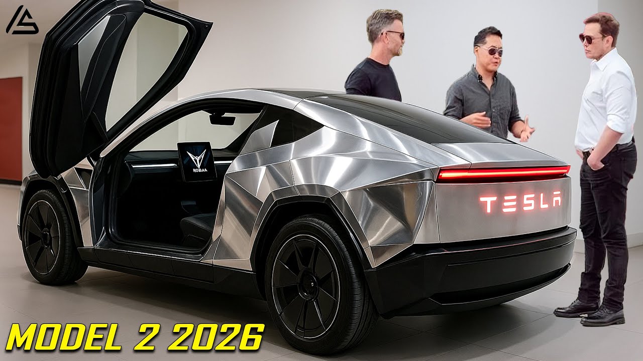 Илон Маск анонсировал Tesla Model 2 2026 года: все, что нужно знать за 1 час.