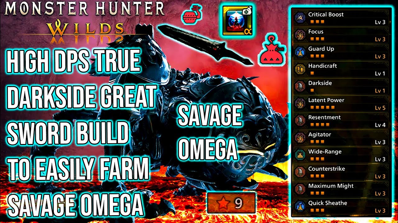Сборка OP Darkside Great Sword для ЛЕГКОГО фарма SAVAGE OMEGA | Полное прохождение охоты | Доспех...