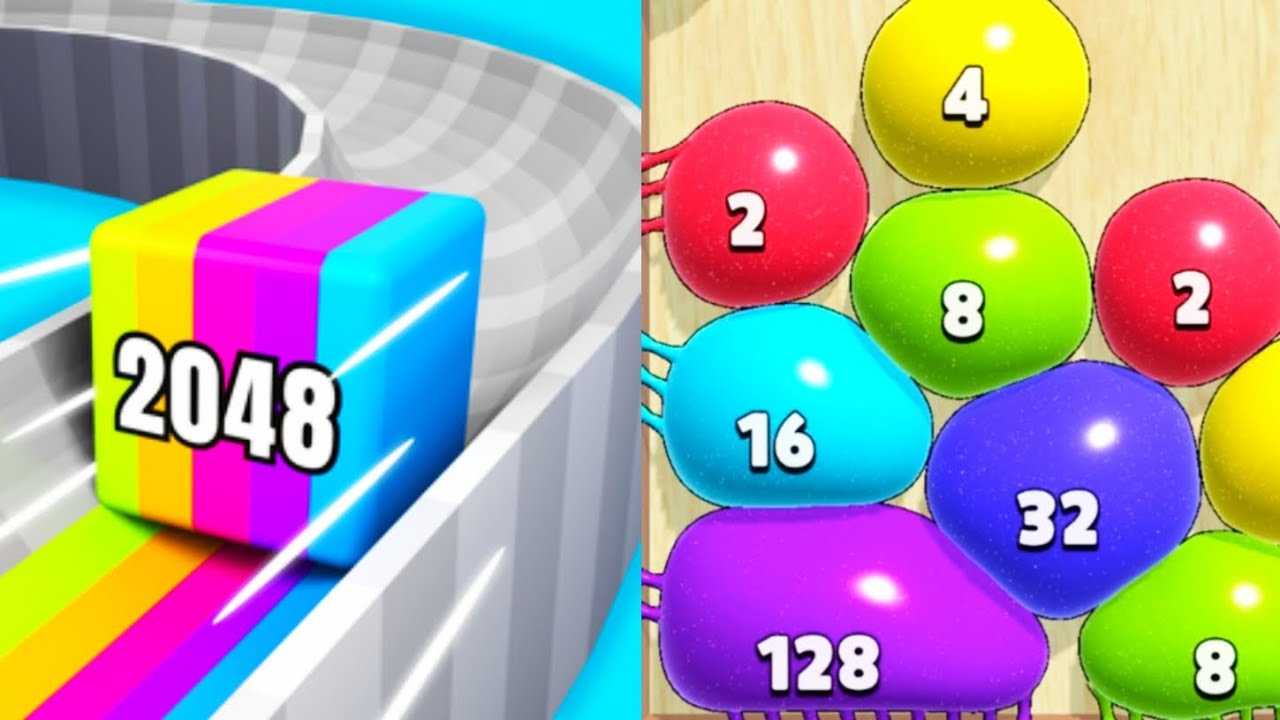 Satisfying All Levels Gameplay / Blob Merge 3D vs Jelly Run 2048...