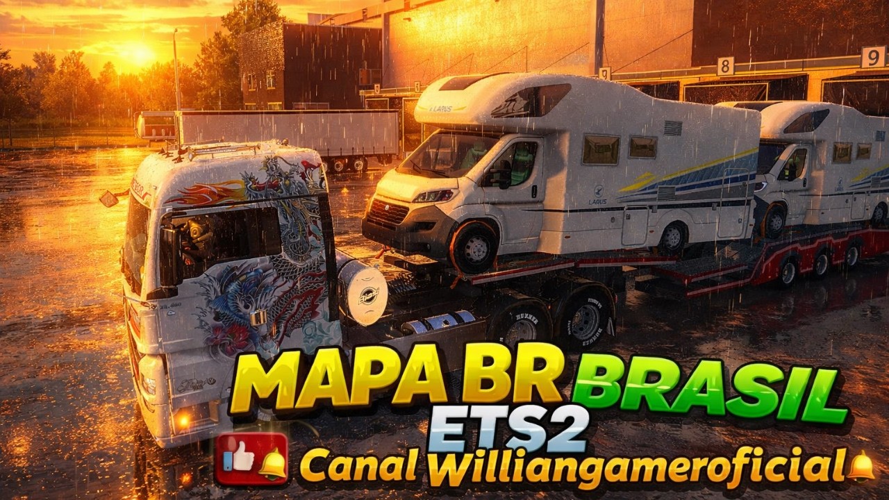 ETS2 AO VIVO 🚛 Estradas do Brasil no Mapa BR + G29