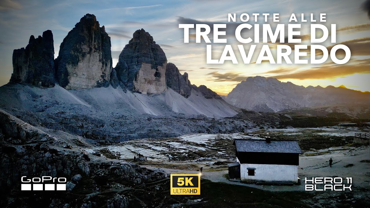 Notte al BIVACCO DELLE TRE CIME DI LAVAREDO dal Rifugio Auronzo | Dolomiti [5K]