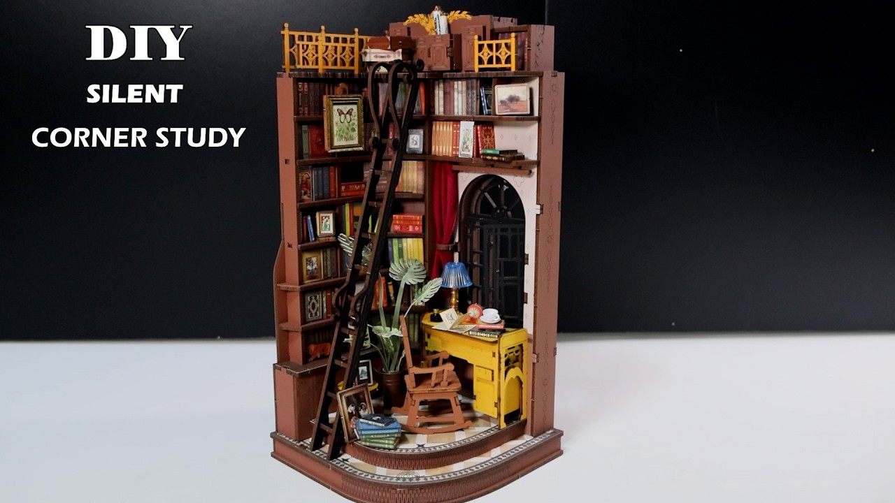 [Rolife] Silent Corner Study l 사일런트 코너 스터디 l DIY Miniature Dollhouse Kit l 미니어처 miniature 쉽게 만들기