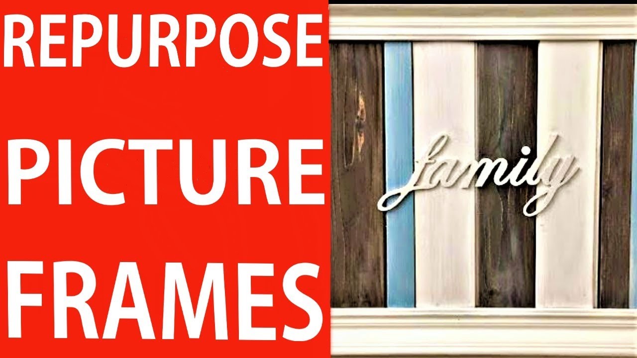 DIY How to Upgrade and Reuse an Old Picture Frame | DIY Decor Ideas