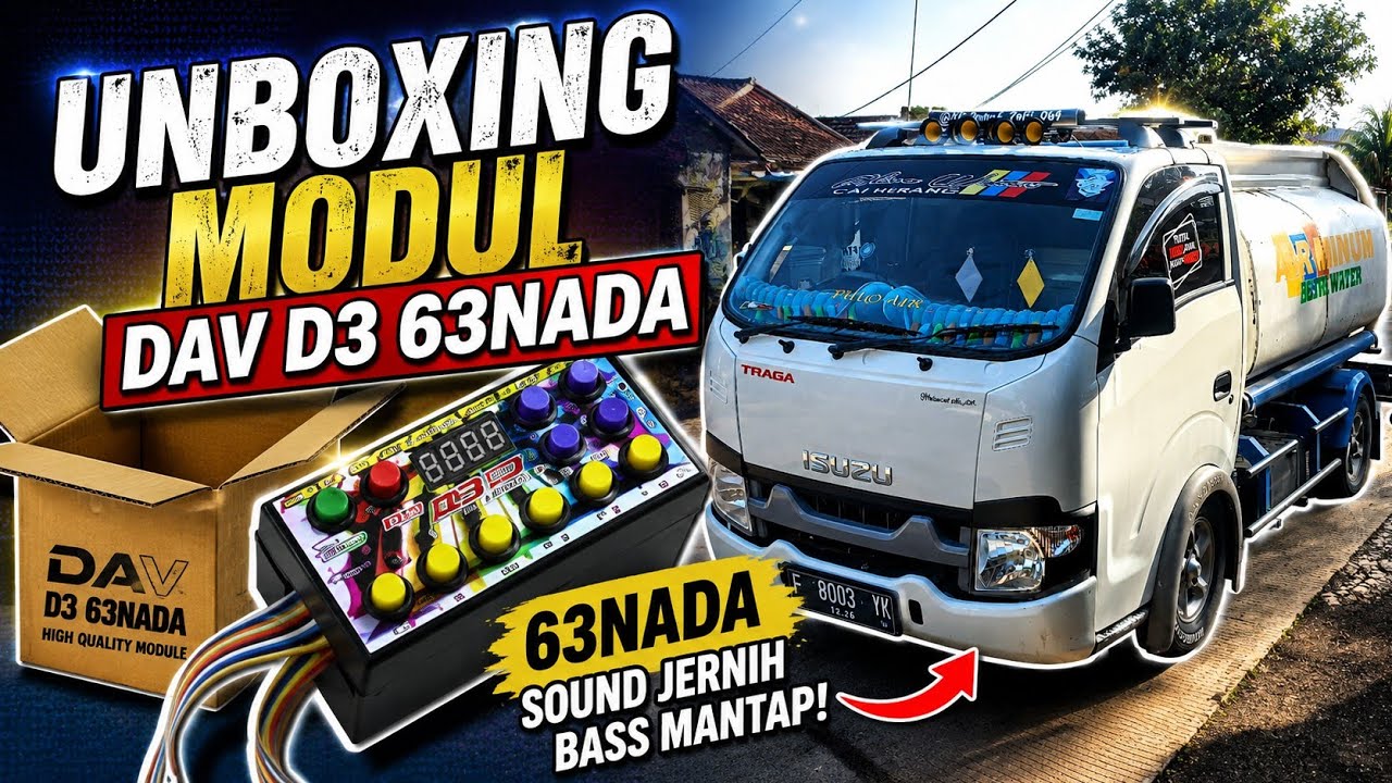 unboxing modul dav musical air horn dav D3 upgrade 63 nada
