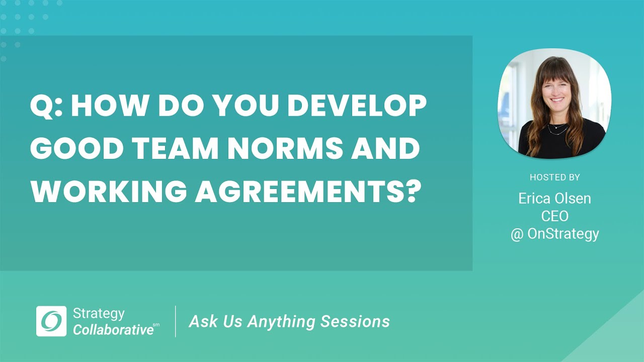 [Q&A] How do you develop good team working agreements?