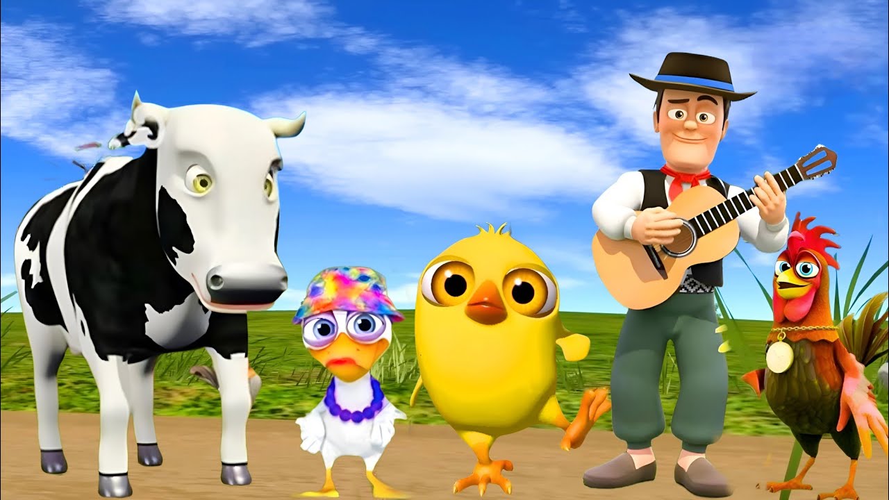 El Pollito pío 3d - el Toro y el Tractor de la Granja Part#004 -el Pollito y el Tractor de la Granja