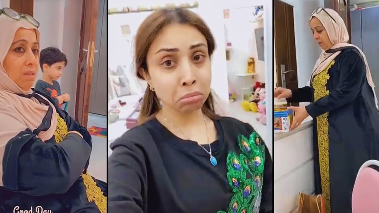 ابرار  امها عصبت عليها ما عجبها غرفة بنتها زهرة😆