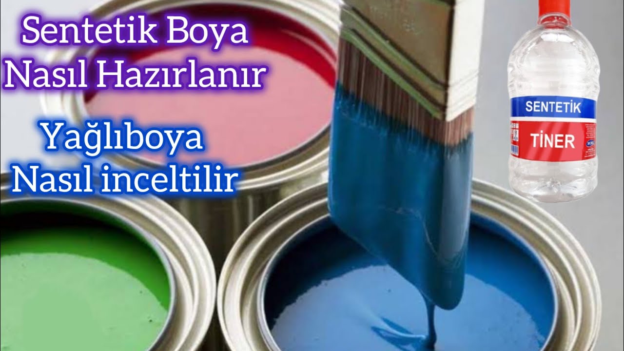 Sentetik Boya: Uygulama ve İnceltme