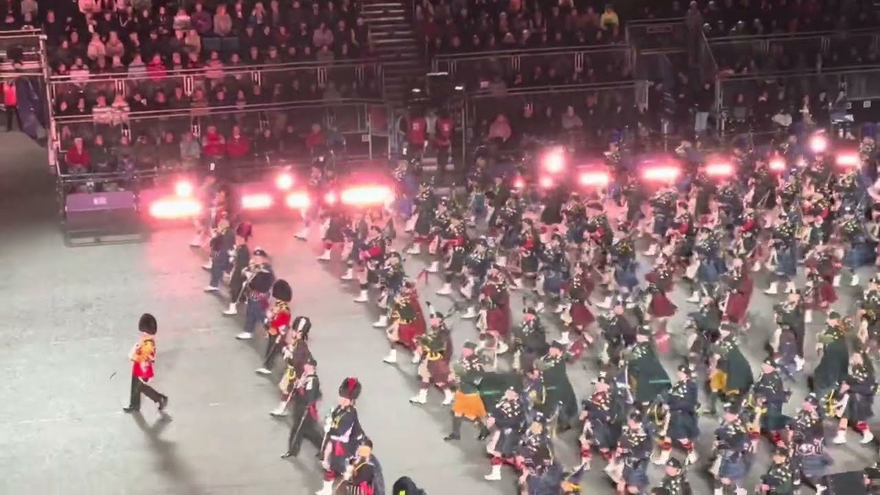 Scotland the Brave-Black Bear / Back to Barracks/ Massed Pipes and drums