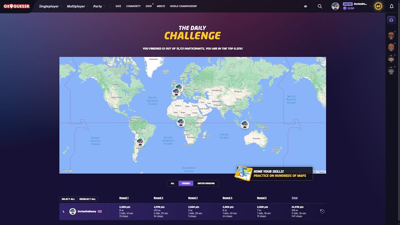 sending the wrong roundabout out of the 25K | geoguessr daily challenge #109 (7/1/2026)