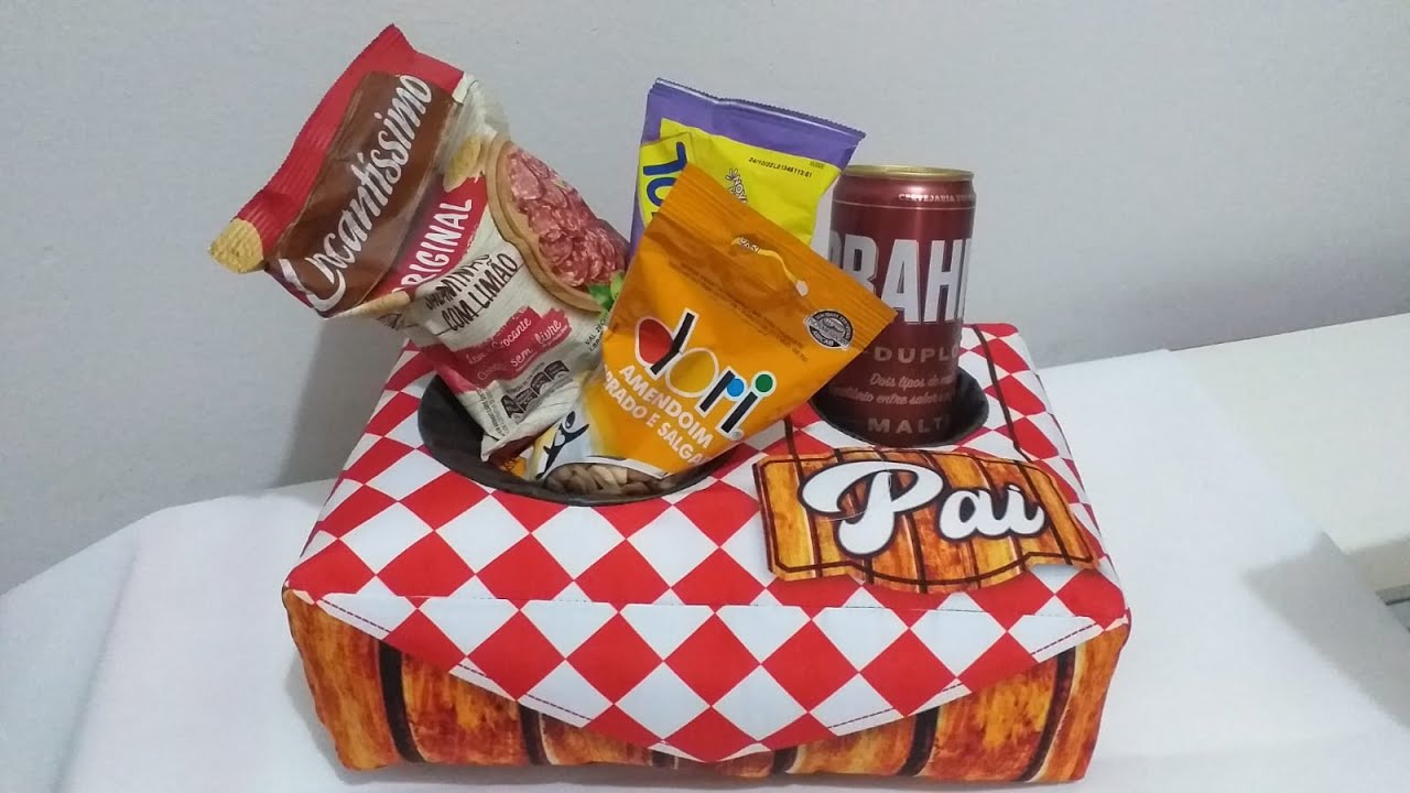 Almofada de pipoca no A4 - Dia dos Pais