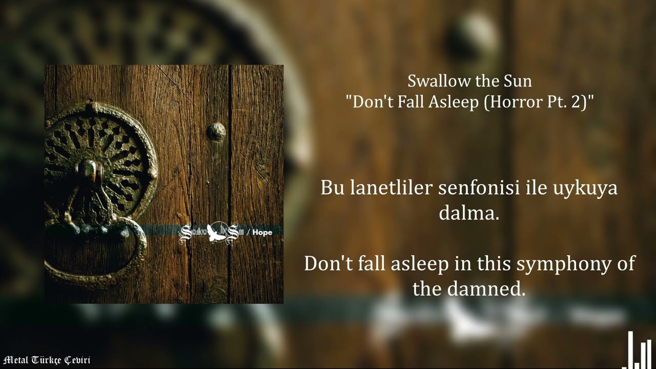 Don't Fall Asleep (Horror Pt. 2) Karaoke - Swallow the Sun