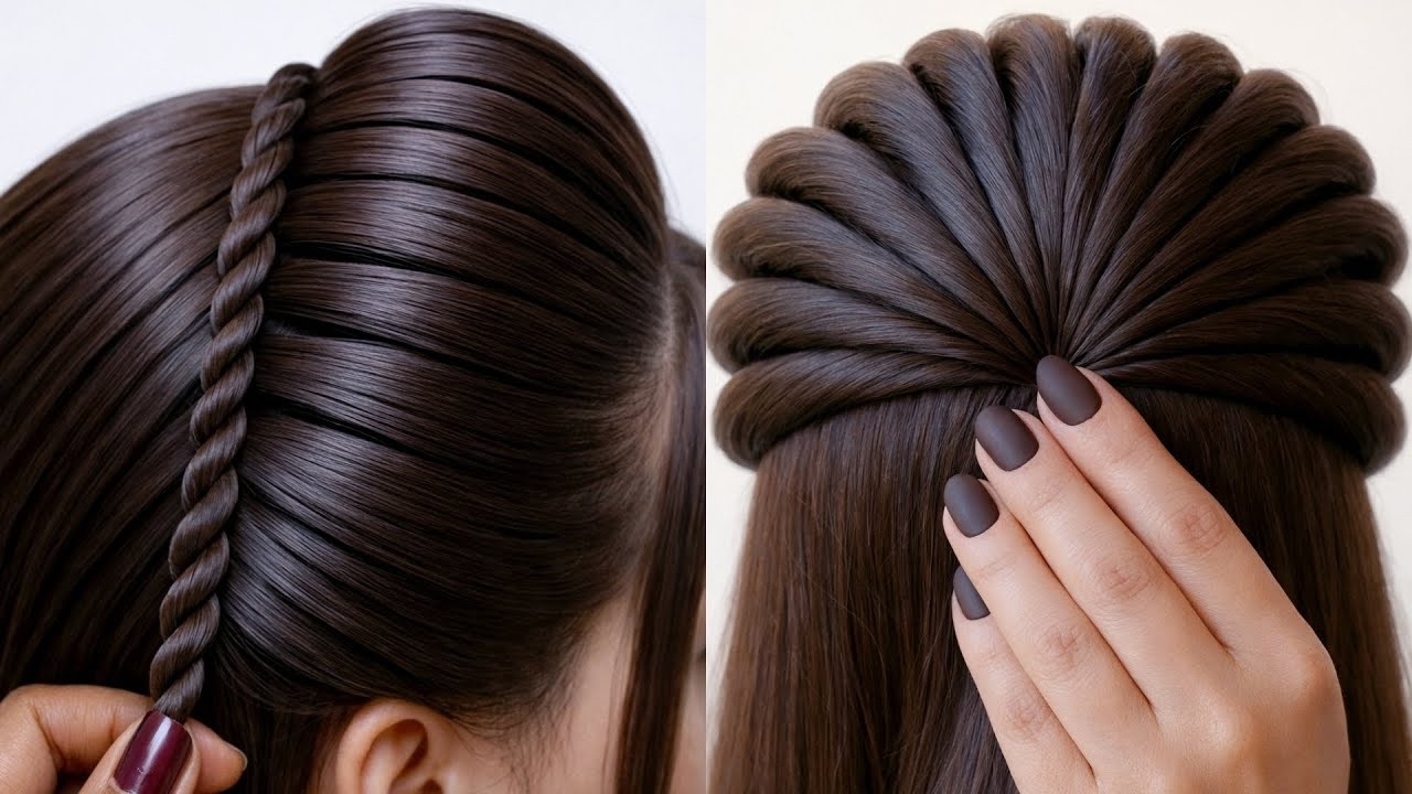 New Different Hairstyle - Stylish hairstyle | Hairstyle for birthday girls | Wedding hairstyle