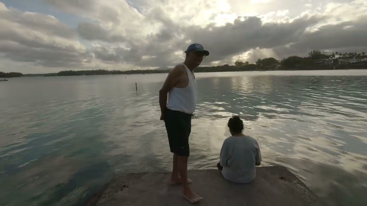 life in mauritius beach blue bay marine park during week day till night