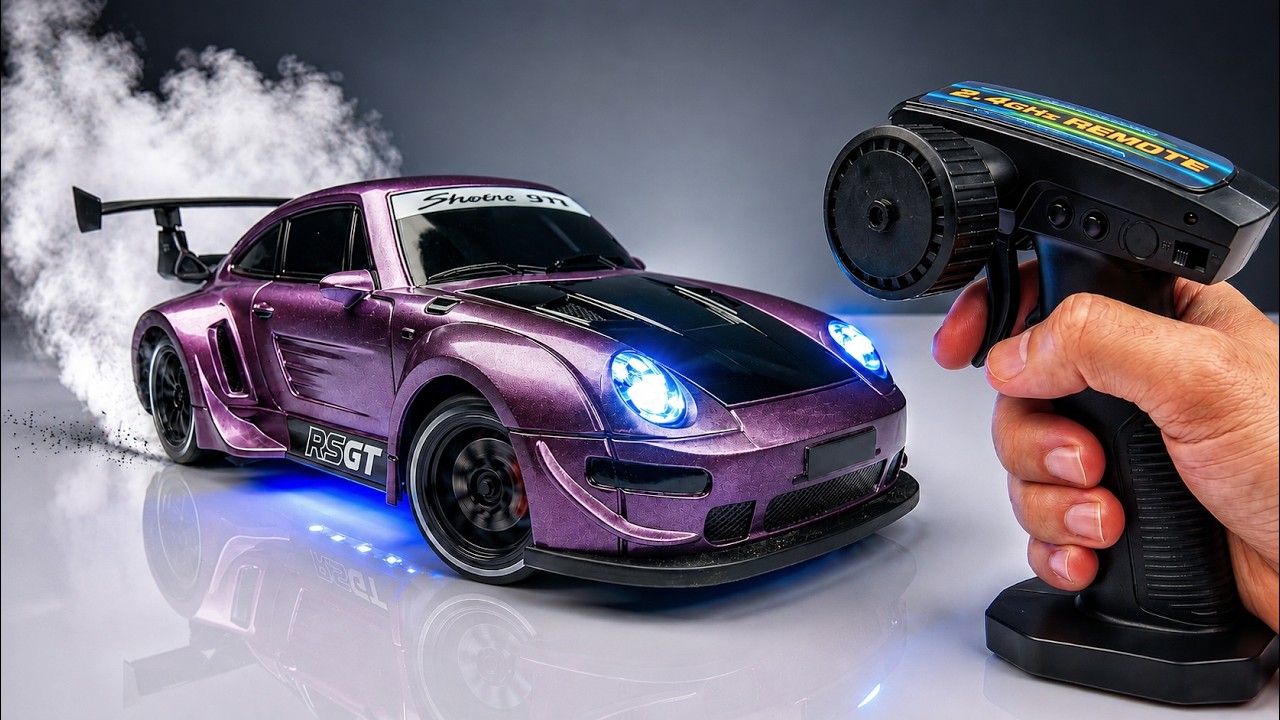 Unboxing of Porsche 911 (997) RWB RC Drift Car |  First Drive & Testing 2.4GHz RC Car