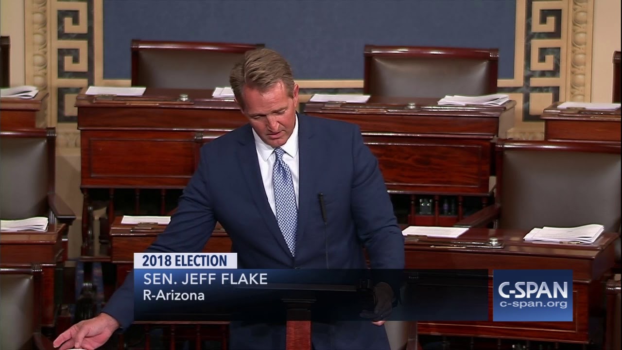 Sen. Jeff Flake won't seek re-election -- FULL SPEECH -- (C-SPAN)