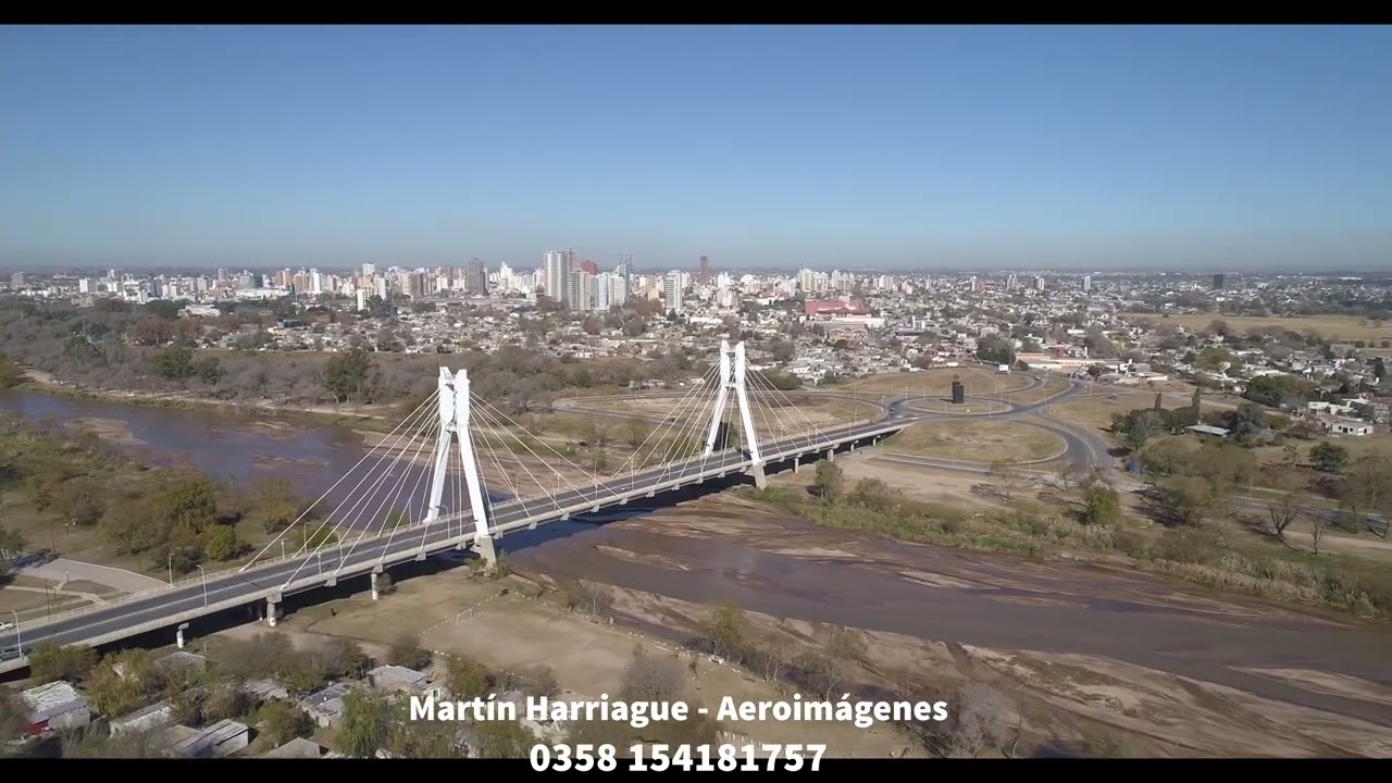 Video de Río Cuarto - Imágenes desde drone, sobrevolando la ciudad.