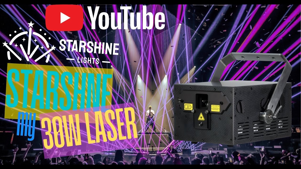 30W Laser Mapping | Crisp ILDA Graphics + DMX Control (40Kpps)