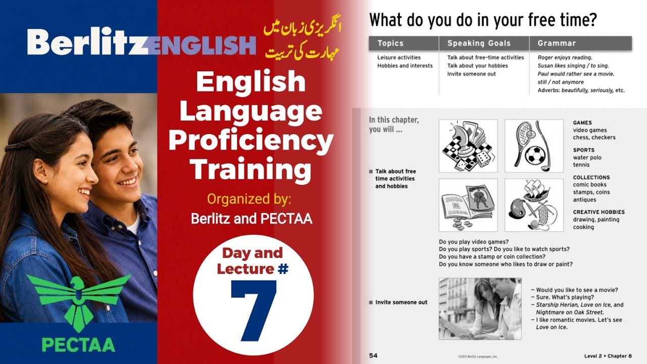 English Language Proficiency Training | Berlitz and PECTAA | Day 7 Lecture Complete