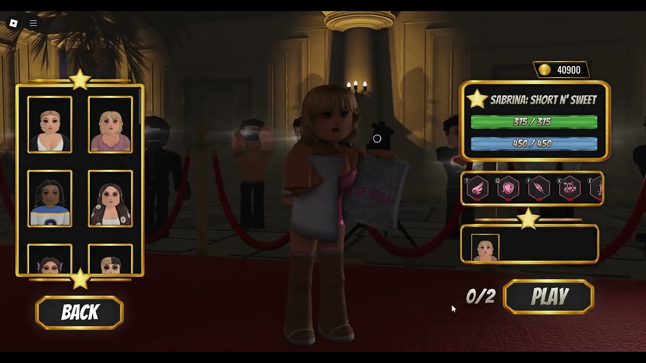Sabrina Carpenter (toxic) gameplay in Celebrity Arena