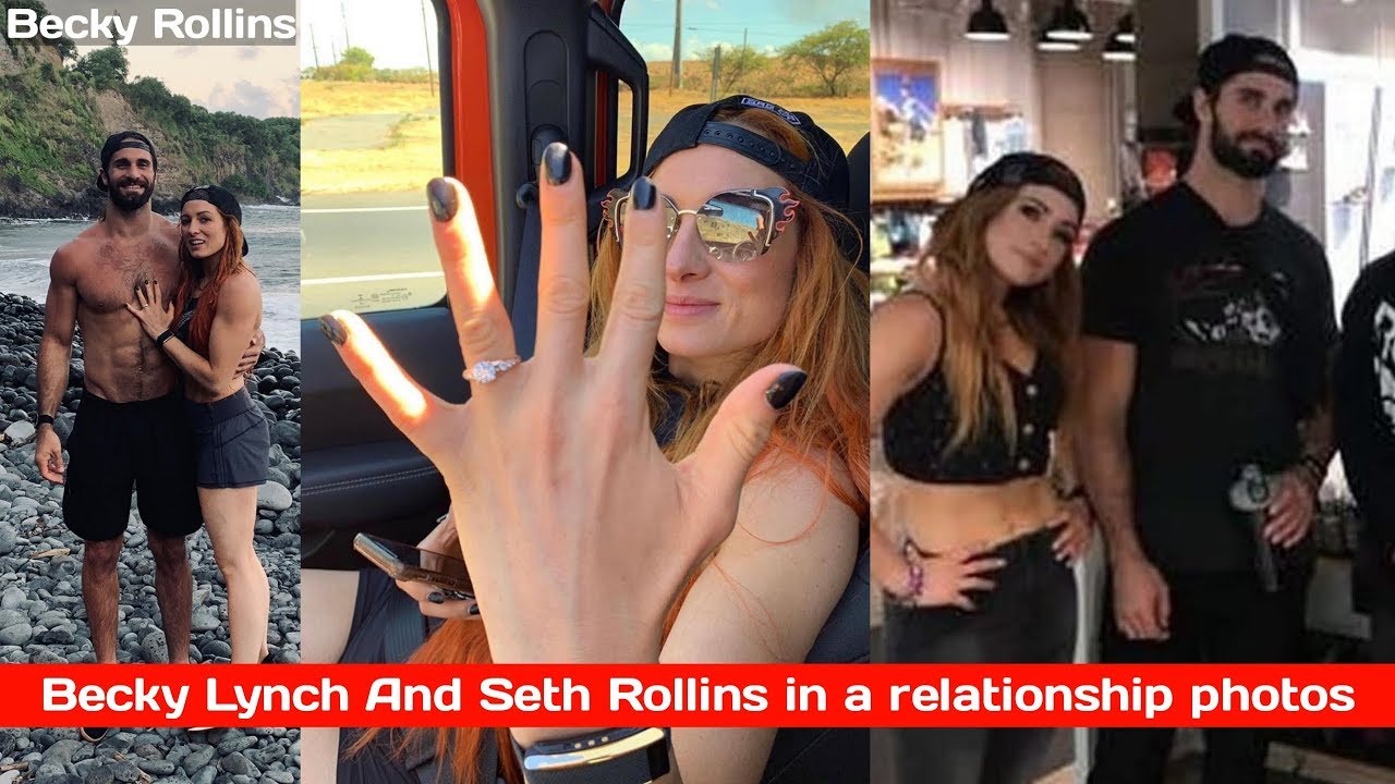 Becky Lynch And Seth Rollins in a relationship photos