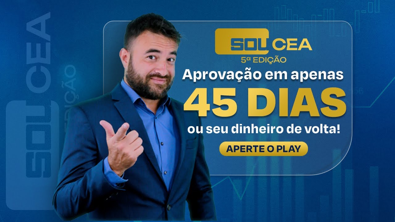 APROVAÇÃO NA CEA EM 45 DIAS, ou seu dinheiro de volta! | Edgar Abreu