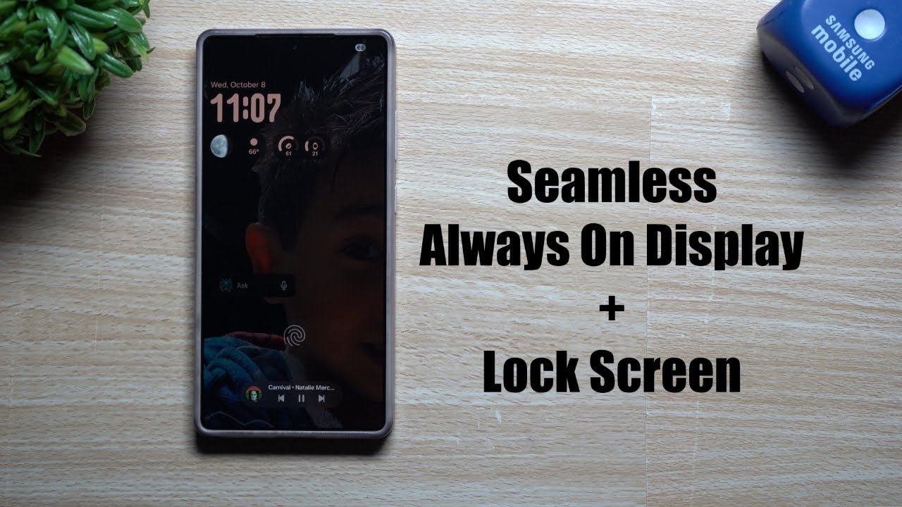 Пусть экран Always On Display и экран блокировки работают одновременно [One UI 8]