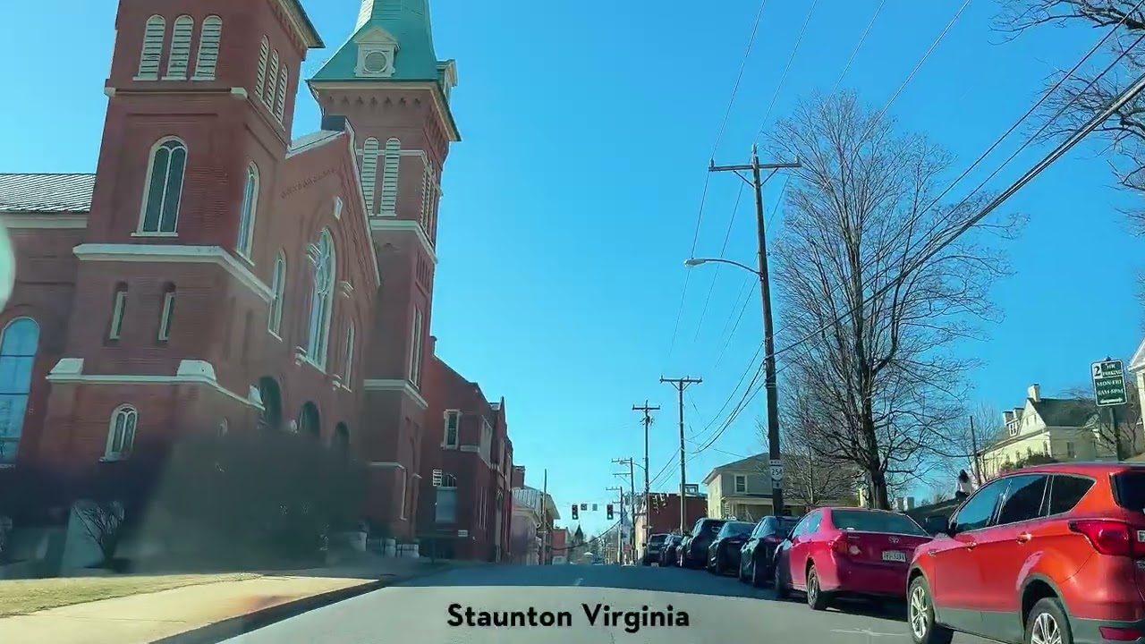 Driving around Staunton Virginia | beautiful small town drive 
