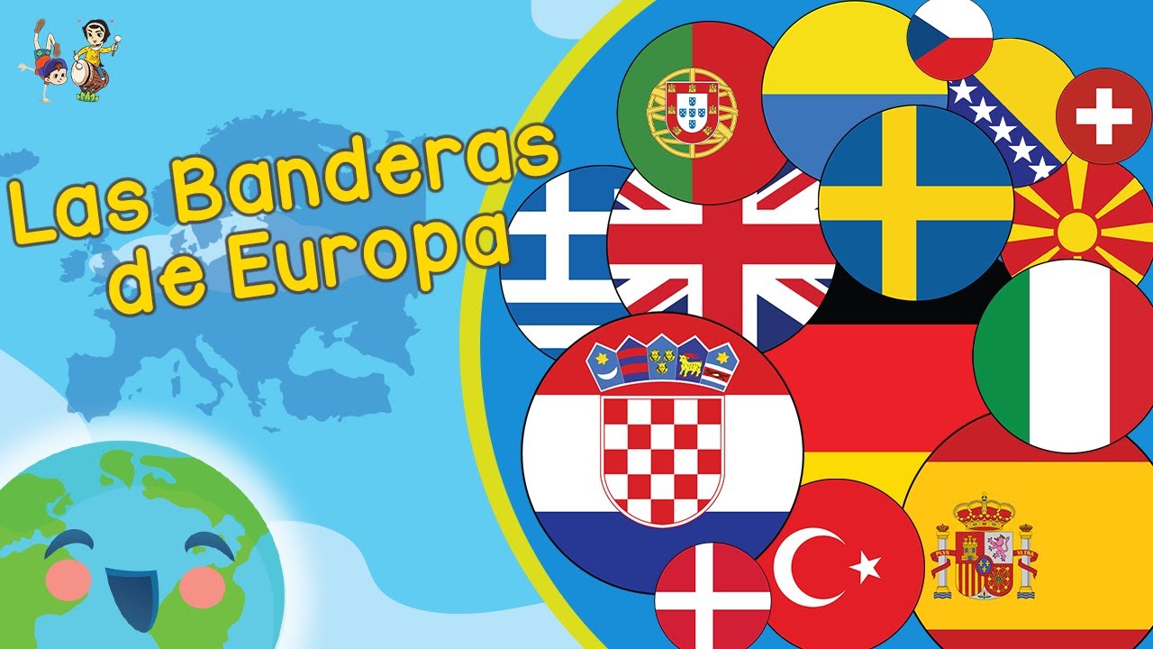 Las Banderas de Europa (Videos Educativos para Niños)