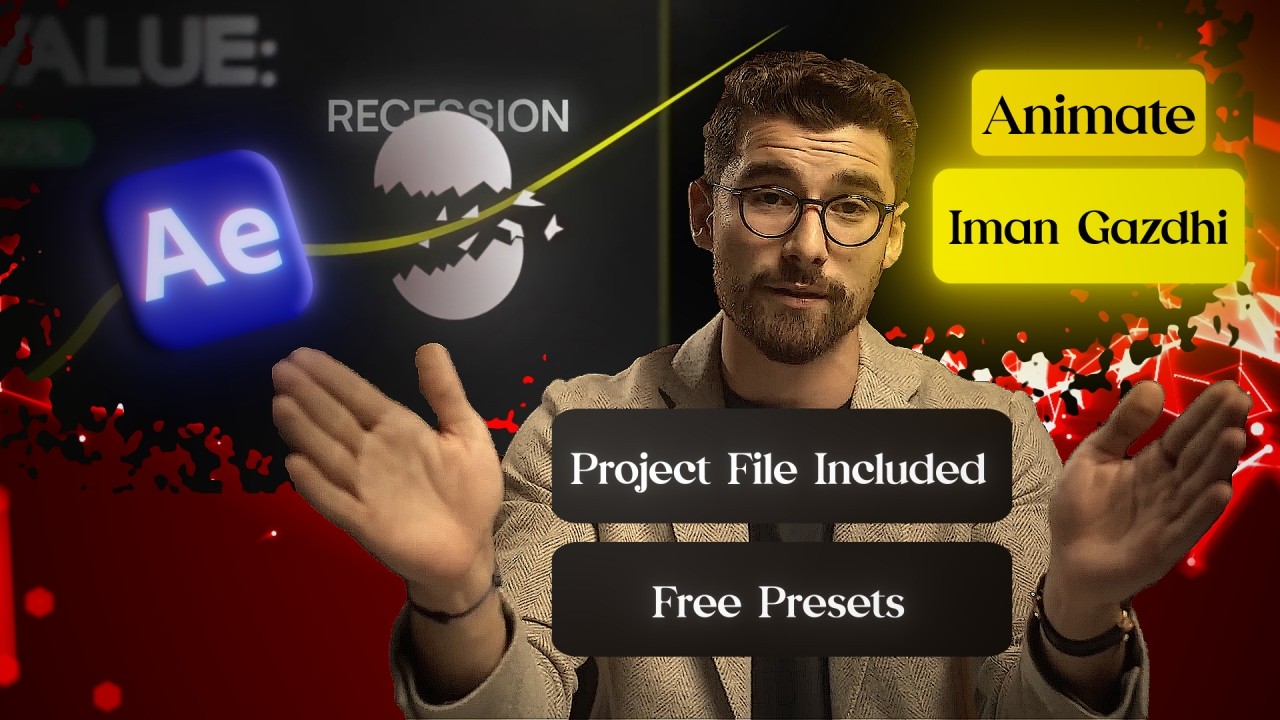 Edit Motion Graphics Animation Like Iman Gadzhi | Free Presets + Project File Included