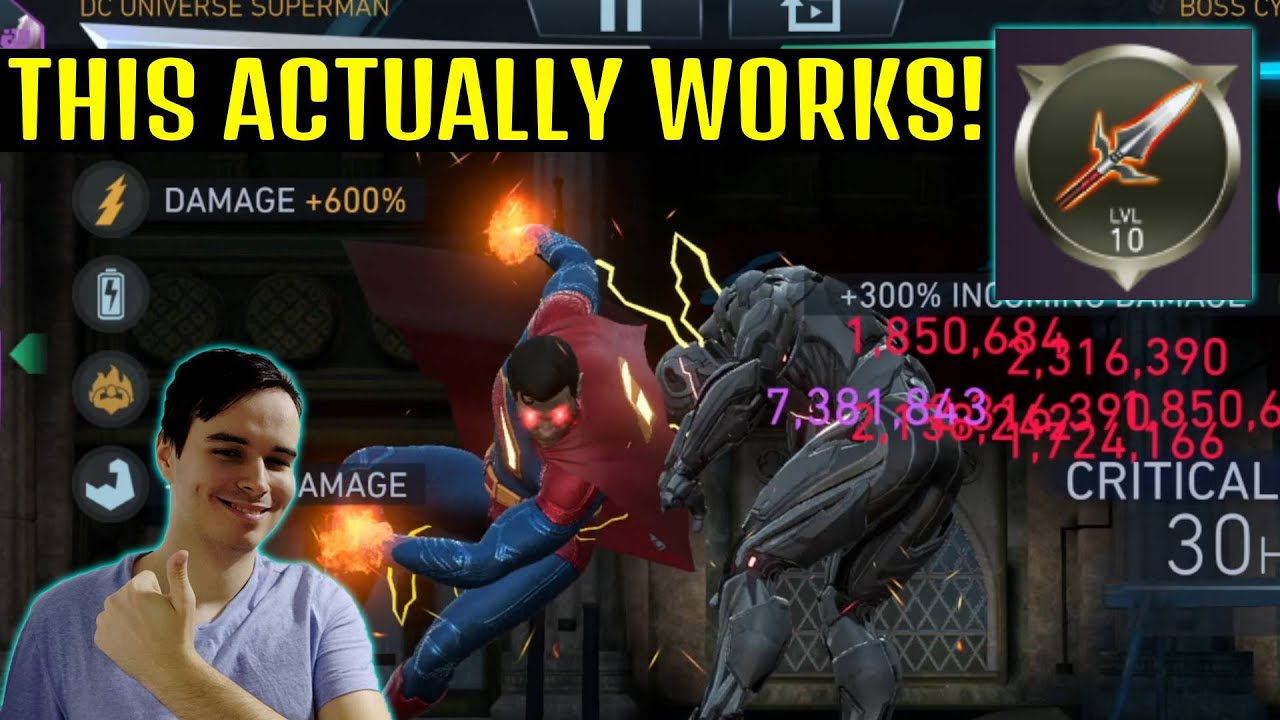 Копьё Судьбы: Супермен из вселенной DC работает! Injustice 2 Mobile