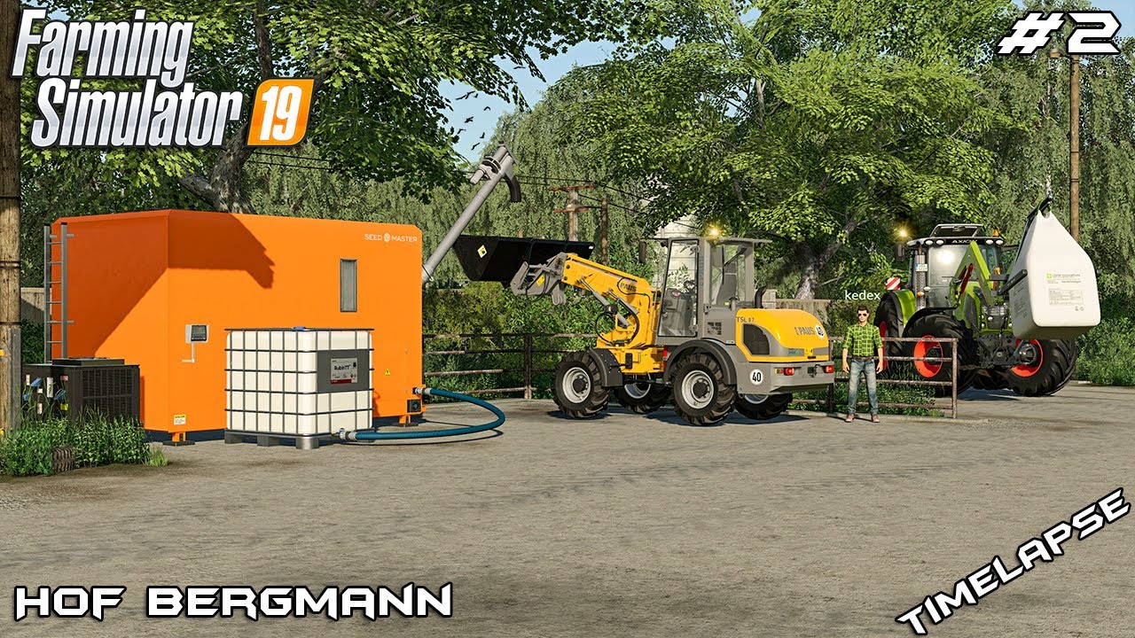 Производство семян и кормление животных | Хоф Бергманн и @kedex | Farming Simulator 19 | Эпизод 2