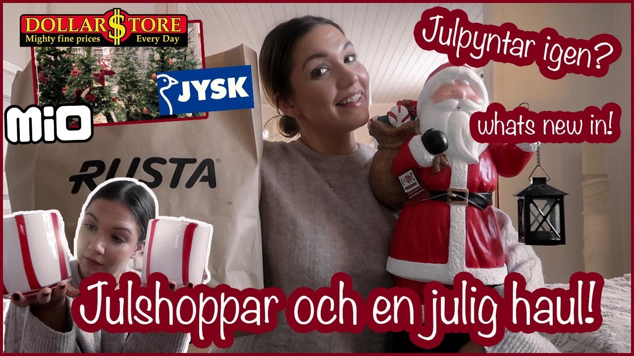 JULSHOPPAR! 🎄WHATS NEW IN!  STOR JULHAUL OCH JULPYNTAR OM! VLOGG 98 - AMANDA MARIN