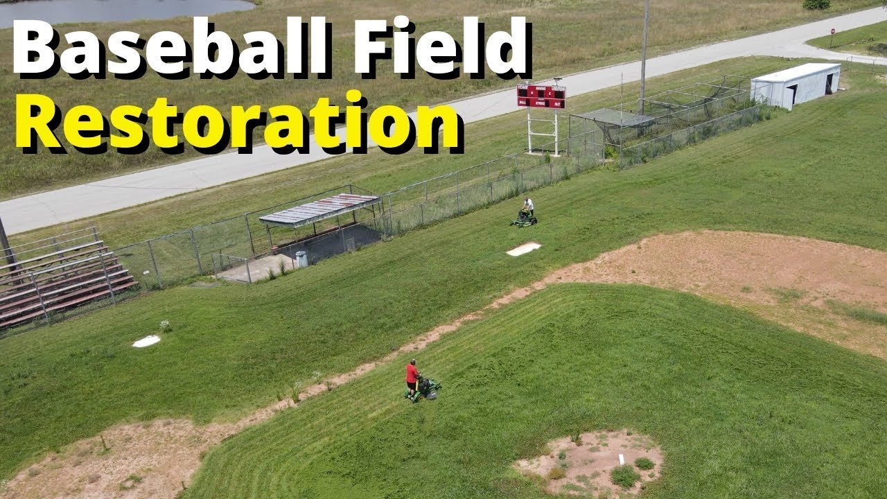 Restoring an Overgrown Baseball Field - Crazy 1 Day Transformation