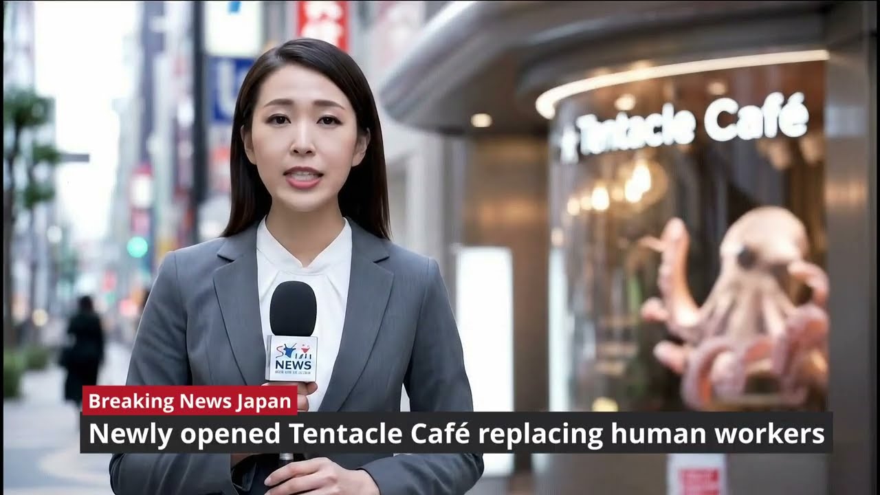 Tentacle Cafe: Breaking News Japan | AI Short