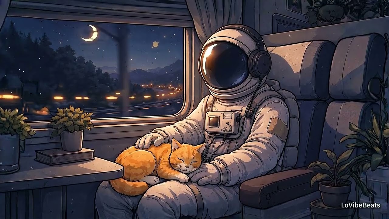 Midnight Space Station 🚀 Lofi Hip Hop Radio - Beats to Study/Relax to