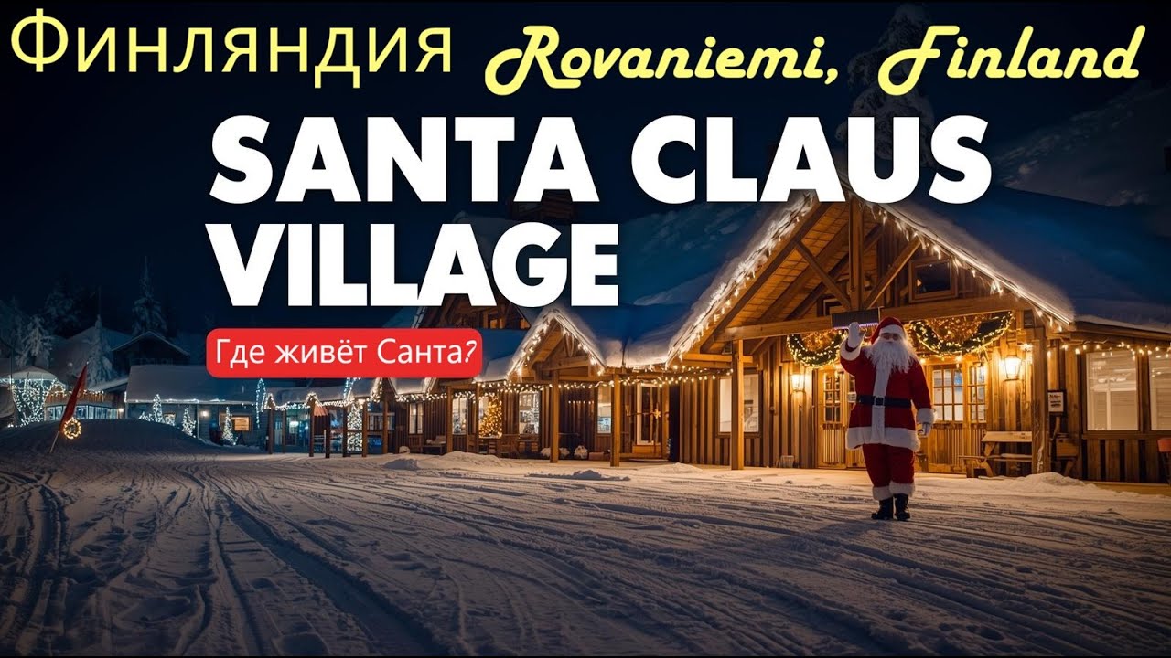 Где живёт Санта-Клаус 🎅 Рованиеми, Финляндия | Santa Claus Village