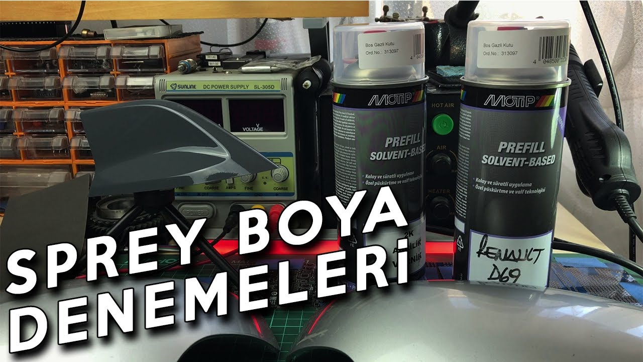 Sprey Boya İle Anten Ve Ayna Kapaklarını Boyuyoruz!