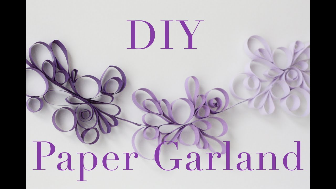 DIY Paper Scroll Garland Tutorial | Decorations that impress!