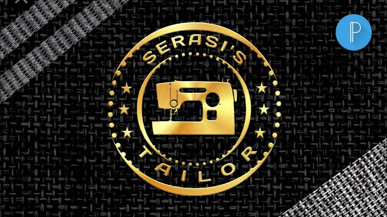 Membuat logo nama untuk usaha penjahit