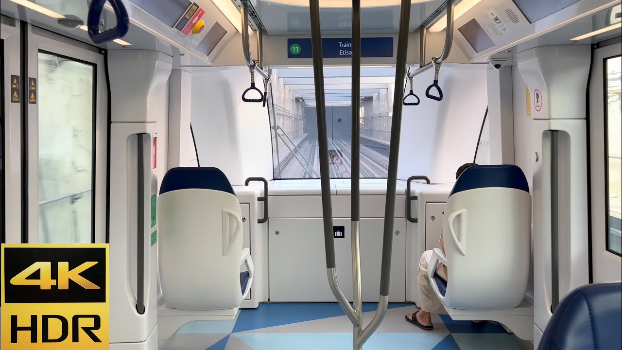 [4K 60fps HDR]Dubai Metro-Trains around the network-Shot on IPhone 13 Pro Max
